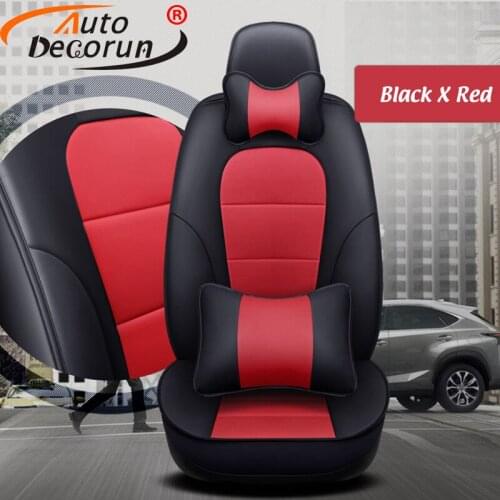 AutoDecorun Custom Perforated Genuine Leather Seat Cover for Renault Talsiman Car Seat Covers Supports Interior Accessories