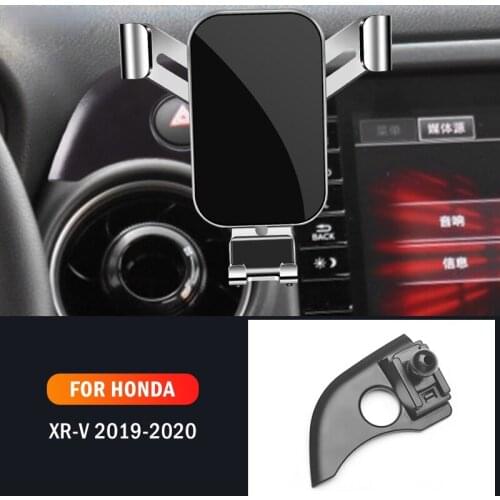 Car Mobile Phone Holder Air Vent Mounts GPS Stand Gravity Navigation Bracket For Honda XRV XR-V 2019 2020 Car Accessories