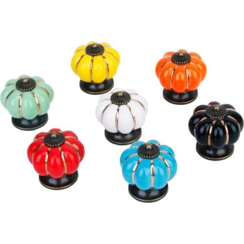 Baoblaze Lovely Pumpkin Drawer Pull Knob Cabinet Door Handle Knob for Drawer Bin Dresser Furniture Cupboard Kitchen Pull Handle