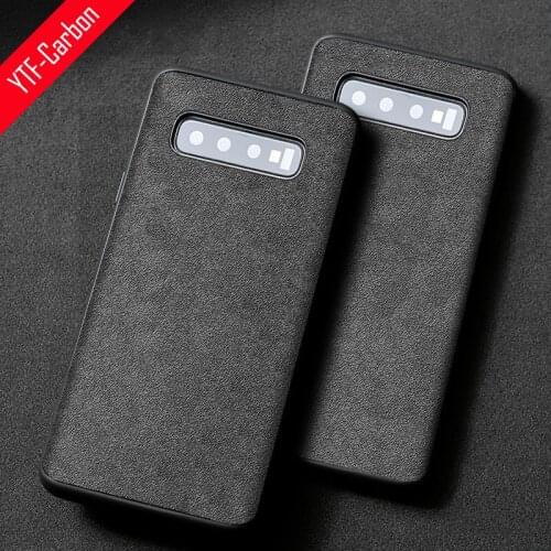Italian Alcantara Case for SSamsung Galaxy S20 Ultra S20 S10 S9 S8 Plus Luxury Artificial Leather Phone Cases Note10 Plus 10 9