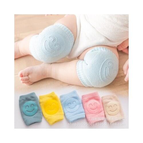 Kids Non Slip Crawling Elbow Infants Toddlers Baby Accessories Smile Knee Pads Protector Safety Kneepad Leg Warmer Girls Boys