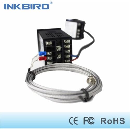 Inkbird Dual Digital PID Temperature Controller AC/DC 12-24V SSR Relay Output ITC-100VL+ K sensor+ 25DA SSR