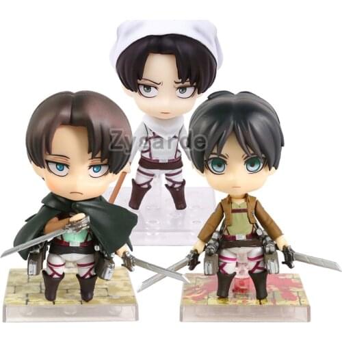 Attack on Titan Levi Ackerman 417 390 Eren Jaeger 375 Action Figure Collectible Model Toy