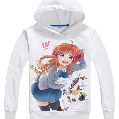 Monthly Girls' Nozaki-kun Hoodie Anime Chiyo Sakura Cosplay white hoodies Cute Sweatshirts Japanese Cartoon Fans