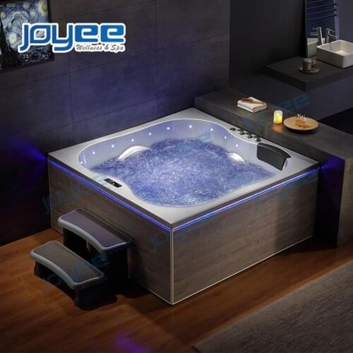 JOYEE Foshan Factory Wholesale European Luxury 3 Person Hydro Spa Hot Tub New Serc Skirt Whirlpooll Jacuzzi Massage Bathtubs