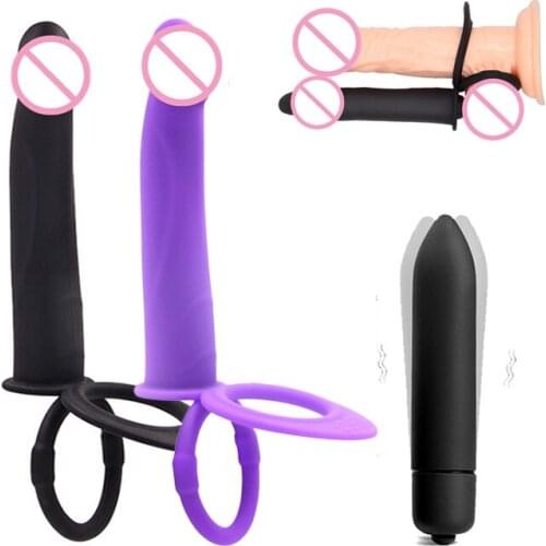 Sex Strap On Dildo Bullet Vibrators Vibrating Strapon Anal Plug Penis Cage Ring Masturbation Adult Products Sex Toys For Couples