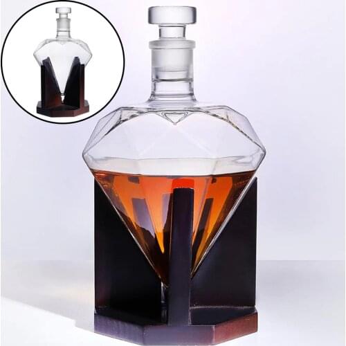 Crystal Decanter Luxurious Vodka Wine Wine Pourer Holder Home