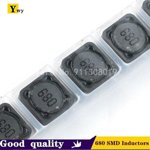 10PCS CD127 CDRH127R 12x12x7MM 68uH 680 Shielded Inductor SMD Inductors