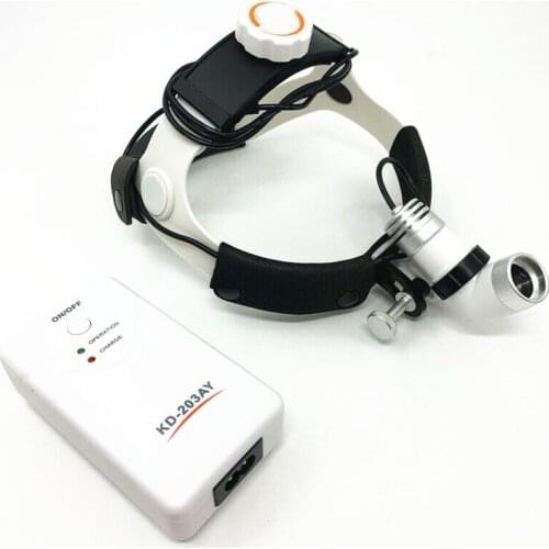 KD-203AY LED 3W Headlamp Medical Headlight Dental Surgical Head Light Focusable Light Sopt for ENT Plastic Surgery Pet Clinic