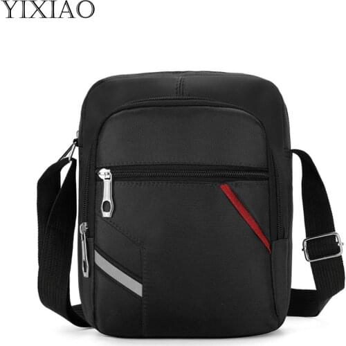 Fashion Men Shoulder Bags Casual Business Simple Reflective Travel Pouch Outdoor Daily Sling Square Satchel Purse Messenger Bag