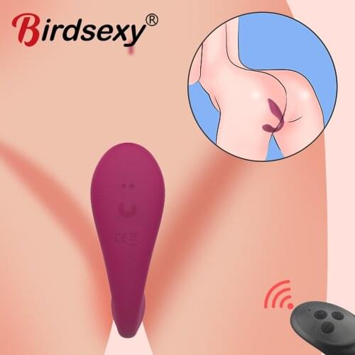 Wear Clitoral Stimulator Portable Panty Silicone Vibrator Wireless Remote Control Invisible Vibrating Egg Sex Toys for Woman