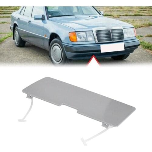 NEW-For Benz E‑Class W124 Front Bumper Tow Hook Cover Towing Hole Lid Trailer Trim Cap Plate Traction Shell Cover