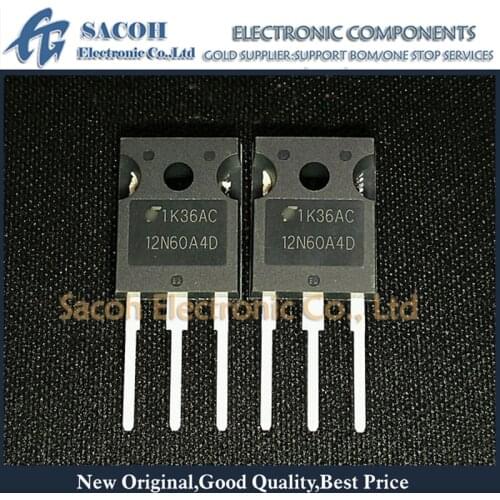 Free Shipping 10Pcs HGTG12N60A4D 12N60A4D HGTG12N60A4 12N60A4 HGTG12N60C3D G12N60C3D TO-247 23A 600V Power IGBT