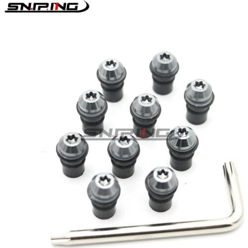 Front Screw Kits for BMW S1000RR 2017 2018 17 18 motorcycle parts Windshield Bolt Kits CNC Aluminum Bolts M5 Screw Kits 10PCS