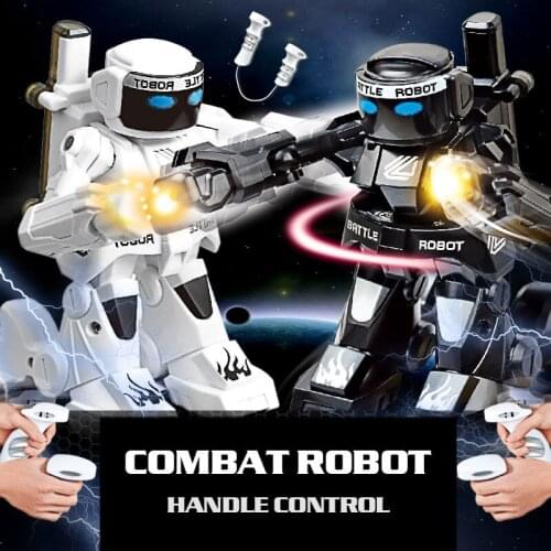 RC Robot Toy Combat Robot Control RC Battle Robot Toy For Boys Children Game Gift With Light Sound Remote Control Toy Body Sense