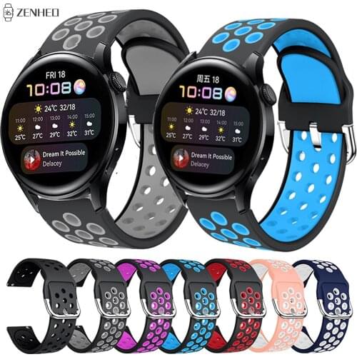 Sports Silicone Watchband For Huawei Watch 3 Replacement 22mm Watch Strap for Huawei Watch 3 Pro