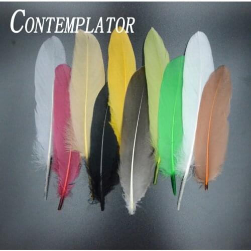 10optional Colors Fly Tying Select Goose Shoulder Feathers Tails Cheeks Wings 10pcs/pack Fly Fishing Feather For Steelhead Flies