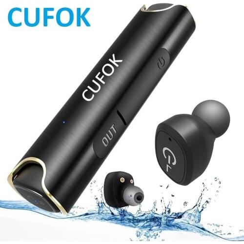 CUFOK S2 True wireless Bluetooth Earphones Mini TWS Earbuds Stereo Music Headset Handsfree For Apple Phone iPhone X Samsung