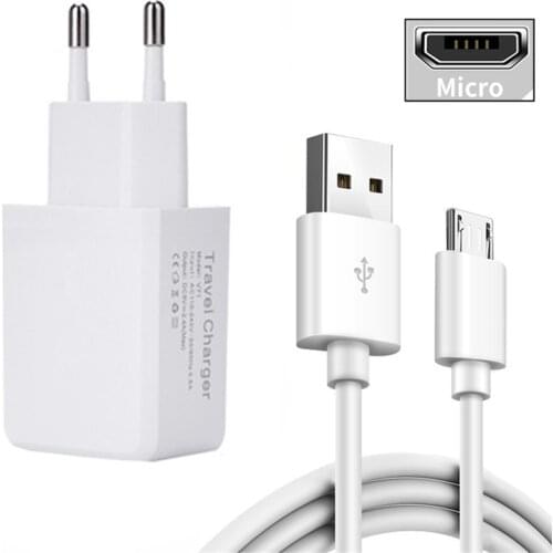 Vivo Y91 Y50 Z3x Meizu M10 USB Charger 5V 2A Wall adapter Type C Micro Charge Phone Cable For Motorola Nokia Huawei Xiaomi Redmi
