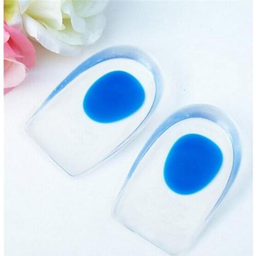 1pair pain relief Heel Cup For Plantar Calcaneal Achilles Silicone Gel insoles Massaging Heel Cushion Foot Care pads for shoes