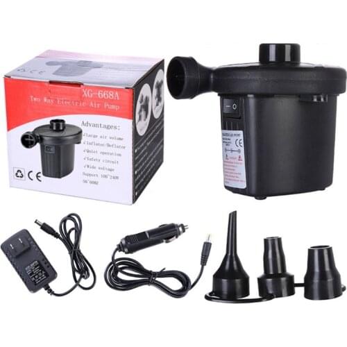 12V DC Air Pump for Electric Intex Inflatable Air Mattress Bed Boat Couch Pool Small Household Air Pump R7RB