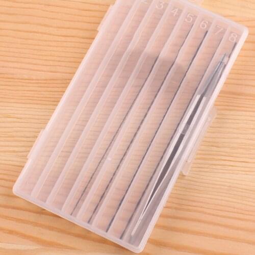 2 PCS 8 Grid 135mm Flat Long Plastic Parts Storage Box Component Organizer Drill Tap Container Storage Box