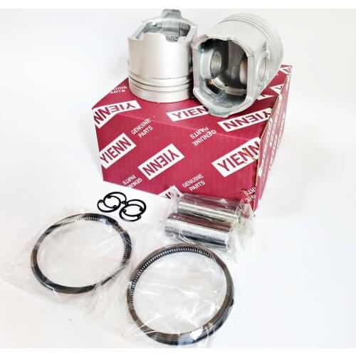 2TNE68 Piston Kit With Ring Set For Yanmar Engine B08-3 SV08 VIO10 B1U-1 C25 Daewoo Solar 010 Komatsu PC03-2 Excavator Repair