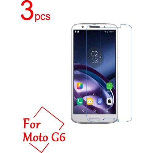 3pcs Ultra Clear/Matte/Nano anti-Explosion PET Screen Protector Cover For Motorola Moto G6 G6 plus Protective Film + cloth