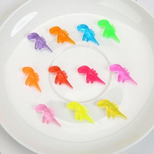 30pcs 24*12mm Multicolor resin flatback animal dinosa earring charms very keychain pendant earring pendant for DIY decoration