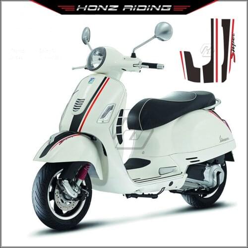 For Piaggio Vespa GTV GTS 250 300 300ie Super Motorcycle Front Frame Decals Kit