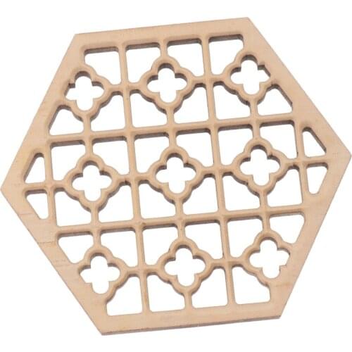 Erhu Wood With Hexagonal Relive Window Musical Instrument Sound Hole Cover