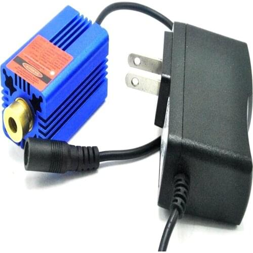 Focusable 250mW 650nm Dot Focus Red Laser Module w 5V AC Adapter3030