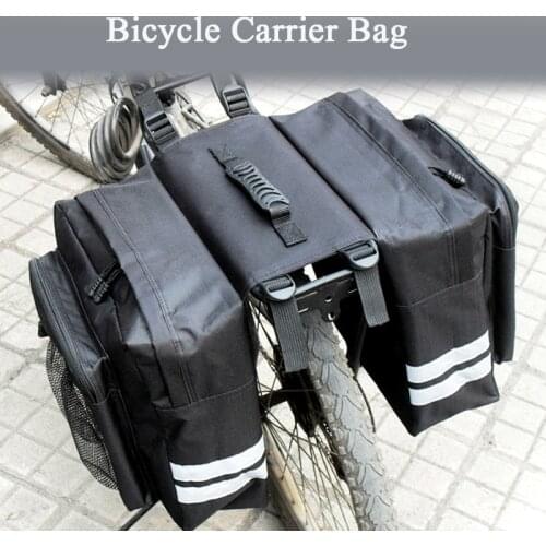Mountain Bicycle Carrier Bag 30L Rear Rack Trunk Bike Luggage Back Seat Pannier Two Double Bags Sport Cycling Saddle Storage