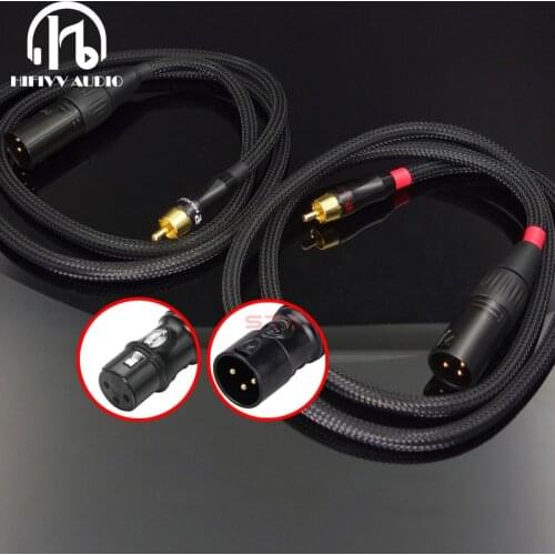 Hifi XLR cable HIFI amplifier amp cable 3pin XLR XLR to RCA cable audio extension cable cord