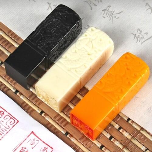 Custom Clear Stamps Chinese Name Seal for Calligraphy Painting Resin Engraving Surface Artist Painter Personal Name Stamps