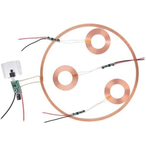 Taidacent 24V Long Distance Litz Wire Coil Induction Charging Inductive Charge Receiver Wireless Battery Charger Circuit Module
