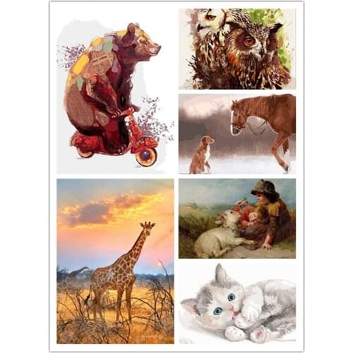 Painting By Numbers 2021 New Coloring Canvas Animals Pictures Home Wall Decor Unique DIY Gift Oil Artcraft 40x50cm