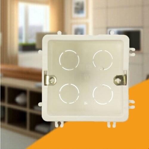 Cassette Universal White Wall Mounting Box for Wall Switch and Plastic Enclosure Socket Back Box Outlet 10/20pcs 86*86mm