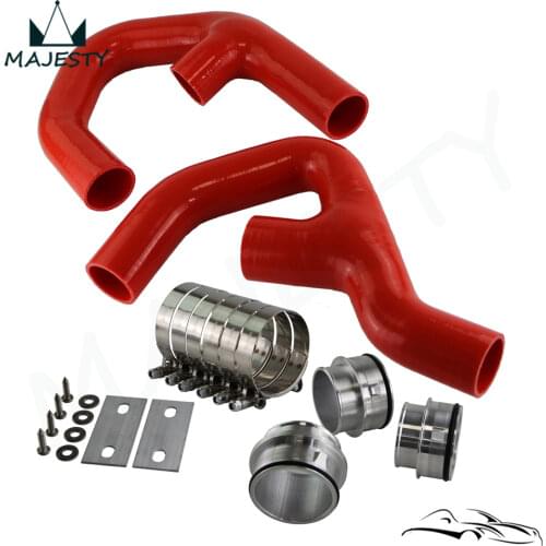 RED SILICONE INTERCOOLER HOSE+fittings fits for VW GOLF MK5 MKV GTI 2.0 FSi T 06-09