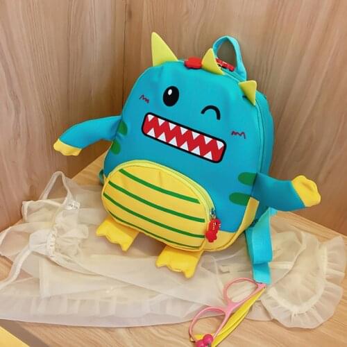 Fashion Kindergarten Children Backpacks for Toddler Girls Boys Cute Dinosaur School Bags Cartoon Animals Kids Anti-Lost Bags