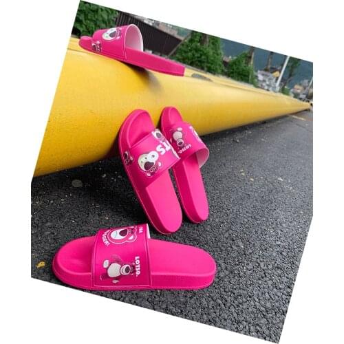 Disney Toy Story Lotso Bear Fashion Anime Figures Cartoon Products Cosplay Accessories Slipper Home slippers Unisex