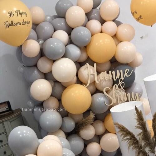 Balloon garland Birthday Balloons ball supplies Gray 10inch Latex balloon Globos Engagement Party Wedding Decoration 50pcs/lot