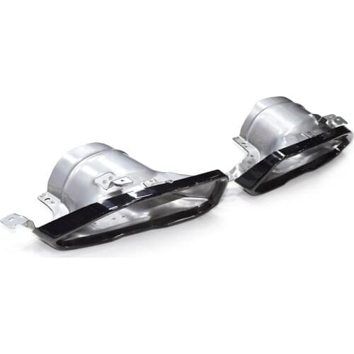 1 pair car exhaust rear stainless steel square muffler tip muffler tail fit for BMW 3 series G20 G28 325i M340i in 2019-2020