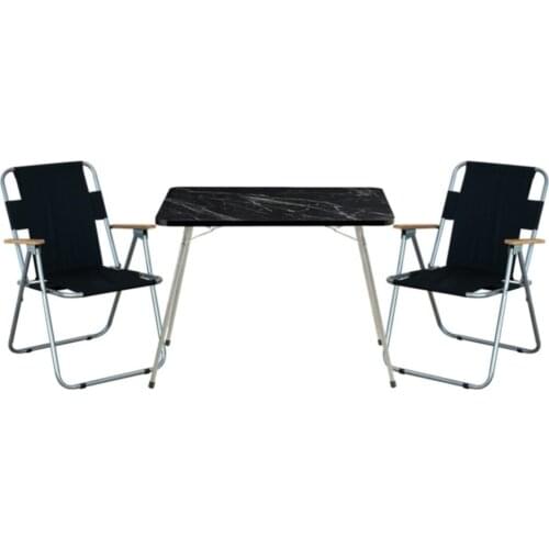 Outdoor Folding Table Chair Camping Picnic Table Waterproof Ultra-light Durable Folding Picnic Camping Table with 2 Picnic Chair