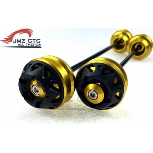Motorcycle Front Rear CNC Wheel Axle Fork Crash Protector Slider Stand Screw For YAMAHA FZ09 MT09 2014 2015 2016 2017