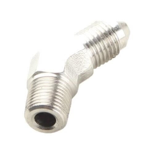 1/8" NPT To 3AN AN 3 Male 45 Degree Stainless Steel Adapter Fitting