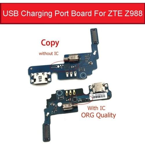 Microphone & USB Charging Port Board For ZTE Grand X Max2 Z988 Charger Connector PCB Board With Mic Vibrator Repair Parts