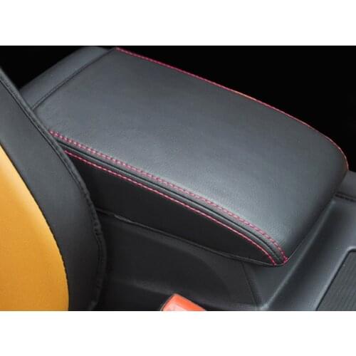 Center Console Tray armrest box cover for Passat B8 2016 2017 2018 hand supports cushion Pu leather car organizer lid case