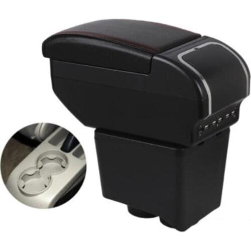 For volkswagen armrest polo arm rest box 2002-2009 central content Storage box USB Charging