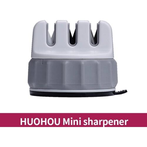 Xiaomi Huohou Mini Knife Sharpener Portable 3 Stage Knife Sharpener Home Fast Sharpening Artifact Fixed Angle Cutting Edge